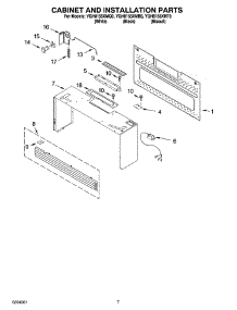 06 - Cabinet And Installation Parts parts for Whirlpool Microwave YGH8155XMB0 from AppliancePartsPros.com