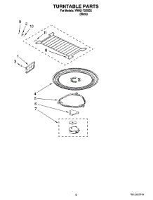 05 - Turntable Parts parts for Whirlpool Microwave YMH2175XSB2 from AppliancePartsPros.com