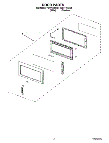 02 - Door Parts parts for Whirlpool Microwave YMH1170XSQ1 from AppliancePartsPros.com
