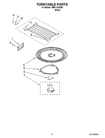 05 - Turntable Parts parts for Whirlpool Microwave YMH1170XSB1 from AppliancePartsPros.com