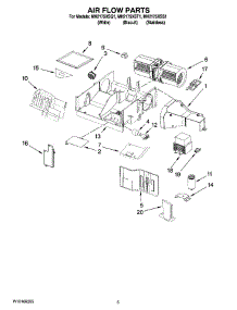 04 - Air Flow Parts parts for Whirlpool Microwave MH2175XST1 from AppliancePartsPros.com