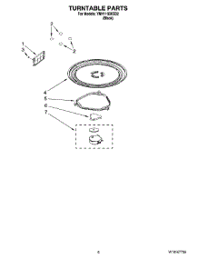 05 - Turntable Parts parts for Whirlpool Microwave YMH1160XSB2 from AppliancePartsPros.com