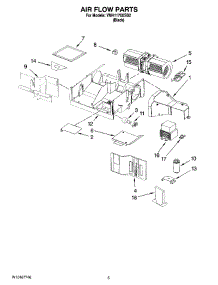 04 - Air Flow Parts parts for Whirlpool Microwave YMH1170XSB2 from AppliancePartsPros.com