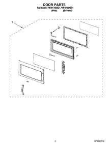02 - Door Parts parts for Whirlpool Microwave YMH2175XSQ1 from AppliancePartsPros.com