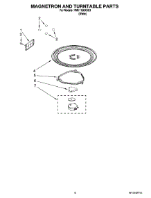 05 - Magnetron And Turntable Parts parts for Whirlpool Microwave YMH1160XSQ1 from AppliancePartsPros.com