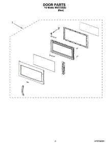 02 - Door Parts parts for Whirlpool Microwave MH2175XSB2 from AppliancePartsPros.com
