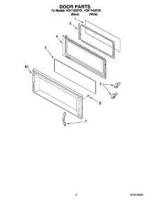 02 - Door Parts parts for Whirlpool Microwave YGH7145XFQ1 from AppliancePartsPros.com