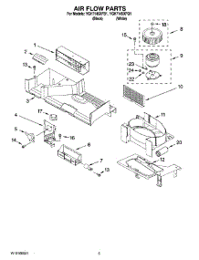04 - Air Flow Parts parts for Whirlpool Microwave YGH7145XFQ1 from AppliancePartsPros.com