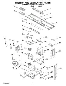 03 - Interior And Ventilation Parts parts for Whirlpool Microwave YGH7145XFB1 from AppliancePartsPros.com