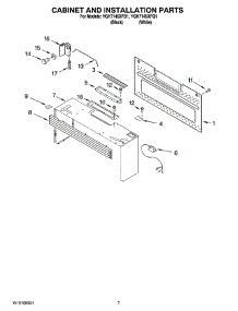 06 - Cabinet And Installation Parts parts for Whirlpool Microwave YGH7145XFB1 from AppliancePartsPros.com