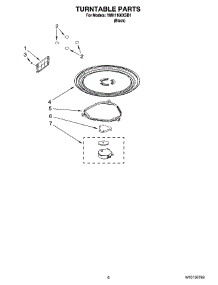 05 - Turntable Parts parts for Whirlpool Microwave YMH1160XSB1 from AppliancePartsPros.com