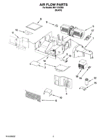 04 - Air Flow Parts parts for Whirlpool Microwave MH1170XSB2 from AppliancePartsPros.com