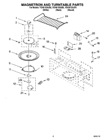 05 - Magnetron And Turntable Parts parts for Whirlpool Microwave YGH8155XJB0 from AppliancePartsPros.com