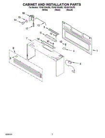 06 - Cabinet And Installation Parts parts for Whirlpool Microwave YGH8155XJB0 from AppliancePartsPros.com