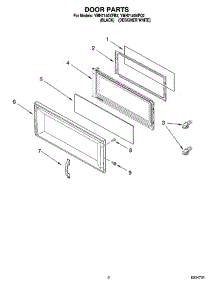 02 - Door Parts parts for Whirlpool Microwave YMH7140XFB2 from AppliancePartsPros.com