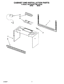 06 - Cabinet And Installation Parts parts for Whirlpool Microwave YMH1160XSQ0 from AppliancePartsPros.com