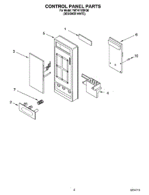 02 - Control Panel Parts parts for Whirlpool Microwave YMT4110SKQ0 from AppliancePartsPros.com