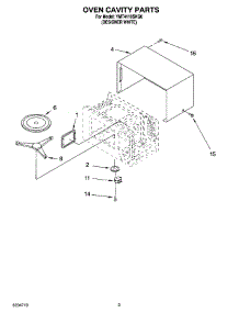 03 - Oven Cavity Parts parts for Whirlpool Microwave YMT4110SKQ0 from AppliancePartsPros.com