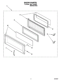02 - Door Parts parts for Whirlpool Microwave YMH1150XMS0 from AppliancePartsPros.com