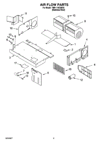 04 - Air Flow Parts parts for Whirlpool Microwave YMH1150XMS0 from AppliancePartsPros.com