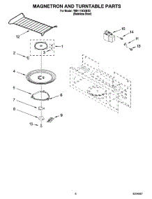05 - Magnetron And Turntable Parts parts for Whirlpool Microwave YMH1150XMS0 from AppliancePartsPros.com