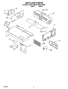 04 - Air Flow Parts parts for Whirlpool Microwave YMH1141XMB0 from AppliancePartsPros.com