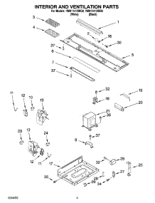 03 - Interior And Ventilation Parts parts for Whirlpool Microwave YMH1141XMQ0 from AppliancePartsPros.com