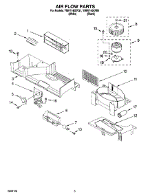 04 - Air Flow Parts parts for Whirlpool Microwave YMH7140XFQ1 from AppliancePartsPros.com