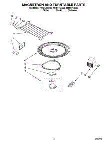 05 - Magnetron And Turntable Parts parts for Whirlpool Microwave YMH2175XSQ0 from AppliancePartsPros.com