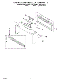 06 - Cabinet And Installation Parts parts for Whirlpool Microwave YMH7155XMQ1 from AppliancePartsPros.com