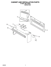 06 - Cabinet And Installation Parts parts for Whirlpool Microwave YMH1150XMS3 from AppliancePartsPros.com