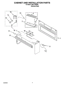 06 - Cabinet And Installation Parts parts for Whirlpool Microwave YMH1150XMS1 from AppliancePartsPros.com