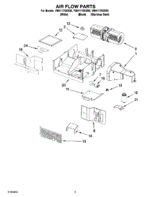 04 - Air Flow Parts parts for Whirlpool Microwave YMH1170XSQ0 from AppliancePartsPros.com