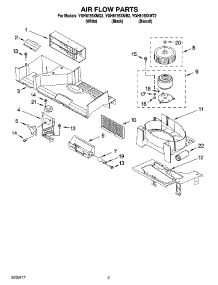 04 - Air Flow Parts parts for Whirlpool Microwave YGH8155XMB2 from AppliancePartsPros.com