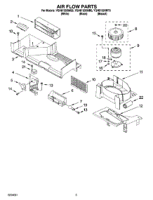04 - Air Flow Parts parts for Whirlpool Microwave YGH8155XMQ0 from AppliancePartsPros.com