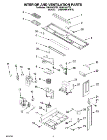 03 - Interior And Ventilation Parts parts for Whirlpool Microwave YMH6140XFB2 from AppliancePartsPros.com