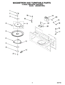 05 - Magnetron And Turntable Parts parts for Whirlpool Microwave YMH6140XFB2 from AppliancePartsPros.com