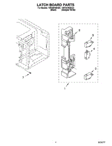 04 - Latch Board Parts parts for Whirlpool Microwave YMT4070SKQ1 from AppliancePartsPros.com