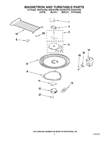 05 - Magnetron And Turntable Parts parts for Whirlpool Microwave MH3184XPQ4 from AppliancePartsPros.com