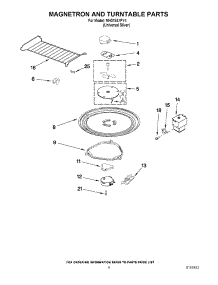 05 - Magnetron And Turntable Parts parts for Whirlpool Microwave MH3184XPY4 from AppliancePartsPros.com