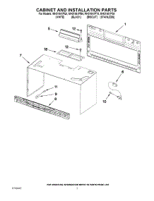 06 - Cabinet And Installation Parts parts for Whirlpool Microwave MH3184XPS4 from AppliancePartsPros.com