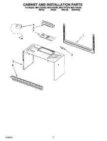 06 - Cabinet And Installation Parts parts for Whirlpool Microwave MH2175XST0 from AppliancePartsPros.com