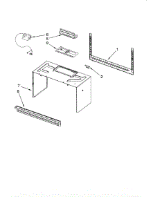 Cabinet And Installation parts for Whirlpool Microwave MH2175XSB0 from AppliancePartsPros.com