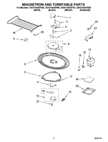 05 - Magnetron And Turntable Parts parts for Whirlpool Microwave GH5184XPQ0 from AppliancePartsPros.com