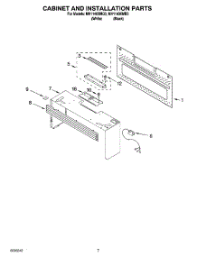 06 - Cabinet And Installation Parts parts for Whirlpool Microwave MH1140XMB3 from AppliancePartsPros.com