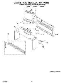 06 - Cabinet And Installation Parts parts for Whirlpool Microwave MH2155XPB2 from AppliancePartsPros.com