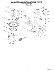 05 - Magnetron And Turntable Parts parts for Whirlpool Microwave MH2155XPS2 from AppliancePartsPros.com