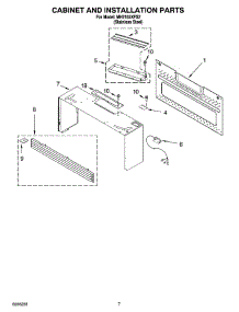 06 - Cabinet And Installation Parts parts for Whirlpool Microwave MH2155XPS2 from AppliancePartsPros.com