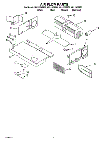 04 - Air Flow Parts parts for Whirlpool Microwave MH1150XMB3 from AppliancePartsPros.com