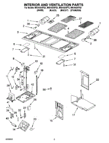 03 - Interior And Ventilation Parts parts for Whirlpool Microwave MH3185XPQ2 from AppliancePartsPros.com